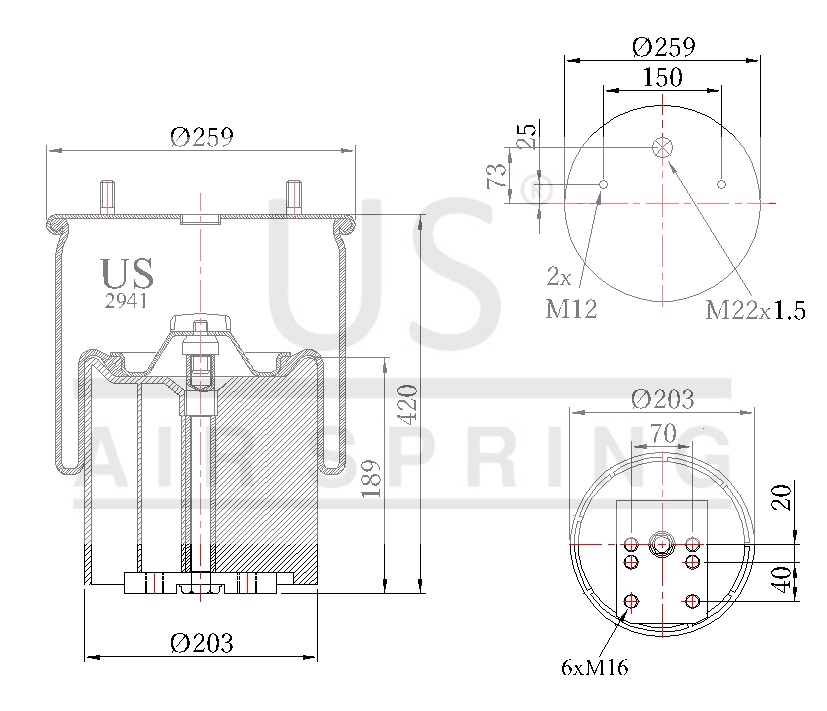 2941 KPP COMPLETE AIR SPRING