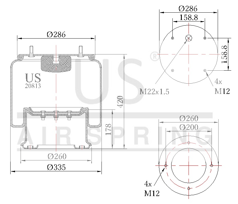 20813 K COMPLETE AIR SPRING