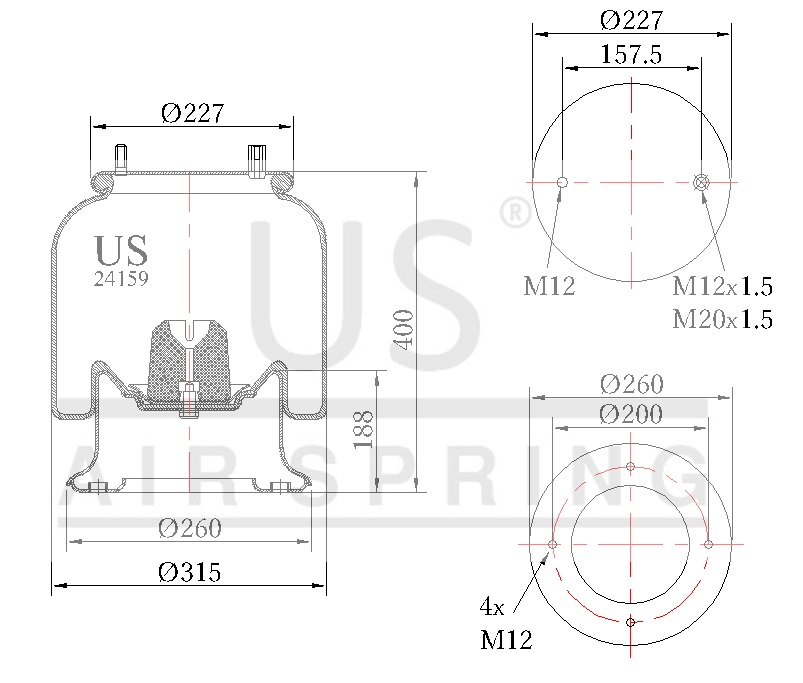 24159 K  COMPLETE AIR SPRING