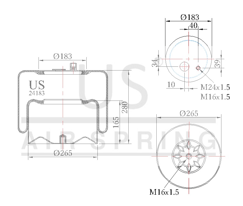 24183 KS COMPLETE AIR SPRING