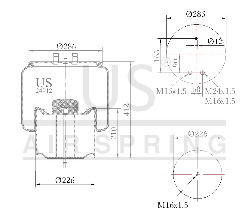 24912 K COMPLETE AIR SPRING