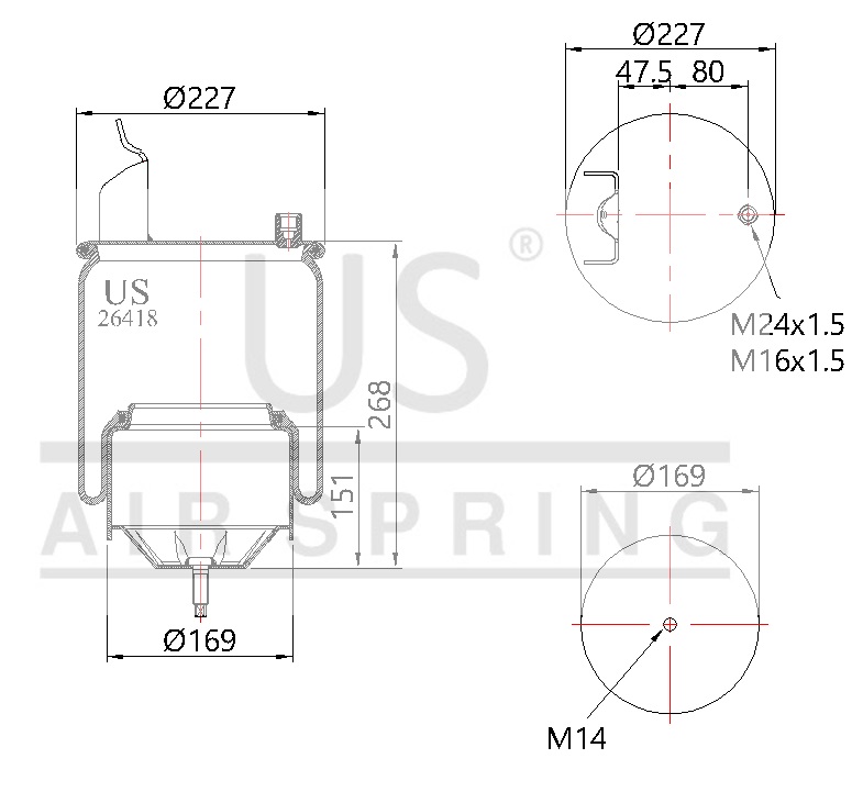 26418 K COMPLETE AIR SPRING