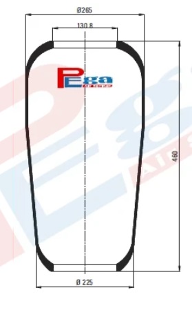 P10.716.R ROLL AIR SPRING