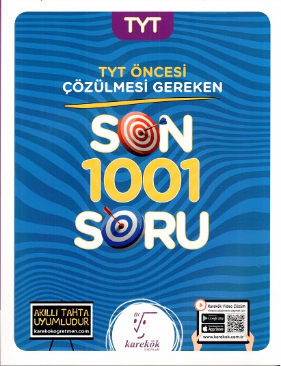 TYT ÖNCESİ ÇÖZÜLMESİ GER.1001 SORU -