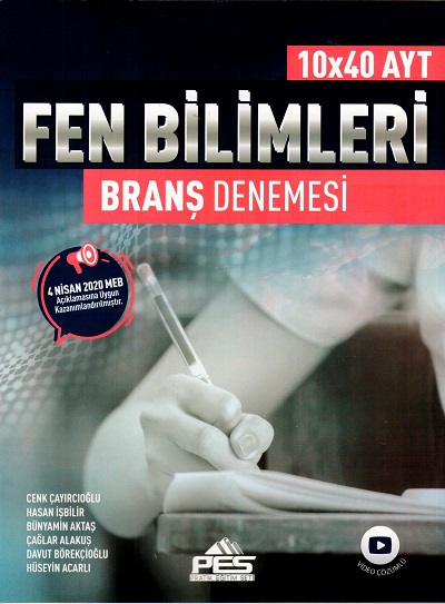 PES AYT I.DÖNEM 10 LU FEN BİLİMLERİ DENEME - 2020