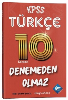 KPSS TÜRKÇE DENEME 10 DENEMEN OLMAZ -2024