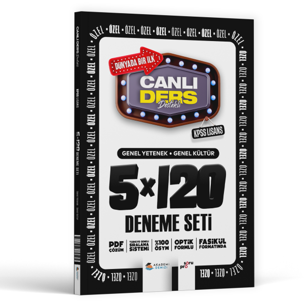 KPSS CANLI DERS LİSANS GKGY 5 Lİ DNM SETİ -2025-26