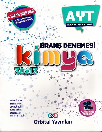 ORBİTAL YKS AYT I.DÖNEM DENEME KİMYA - 2020