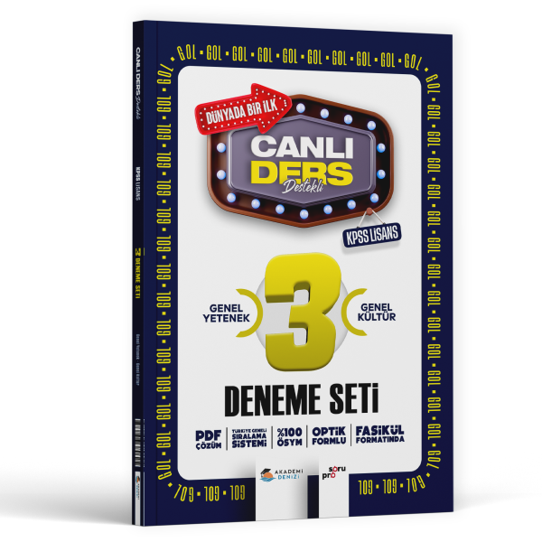 KPSS CANLI DERS GOL 3 LÜ LİSANS DNM SETİ - 2025-26