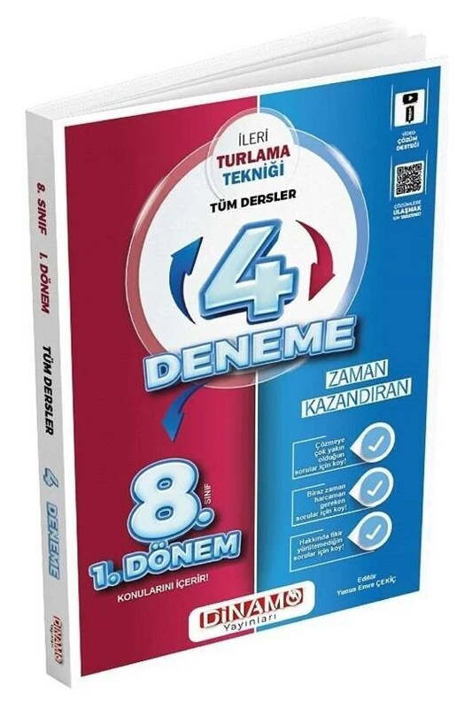 8.SINIF TÜM DERSLER 1 DÖNEM 4 LÜ DENEME - 2023