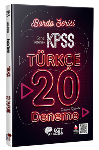 MEHMET EĞİT KPSS TÜRKÇE BORDO DENEME -2026