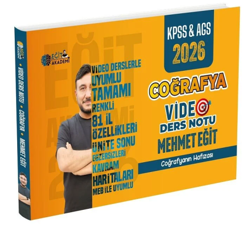 MEHMET EĞİT KPSS COĞRAFYA VİDEO DERS NOT.-2026