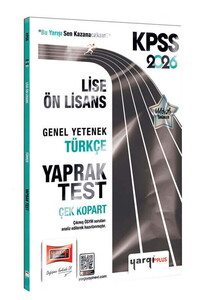 KPSS LİSE ÖNLİSANS GY TÜRKÇE Ç.K.Y.T.-2026