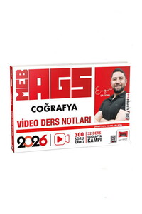 MEB AGS ÖĞRT.ADY COĞRAFYA VİDEO DR NOT-2026