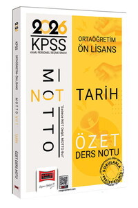 KPSS ORTA/ÖNLİSANS TARİH ÖZET DERS NOT -2026