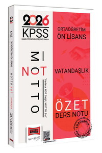 KPSS ORTA/ÖNLİSANS VATANDAŞ DERS NOTU -2026