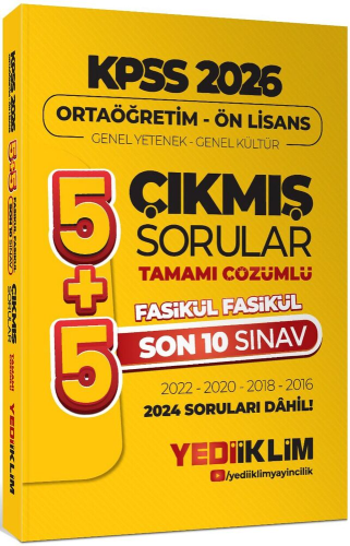 KPSS ÖNLİSANS GY GK ÇIKMIŞ SORULAR-2026