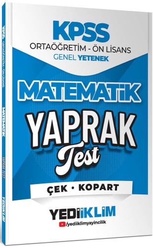 KPSS ÖNLİSANS GY MATEMATİK Ç.K.Y.T-2026