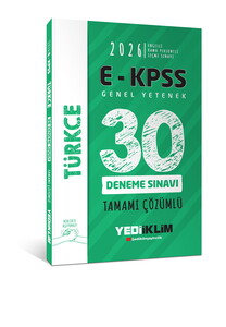 EKPSS GY TÜRKÇE 30 DENEME SINAVI -2026