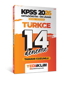 KPSS GY ÖNLİS. TÜRKÇE 14 DENEME-2026