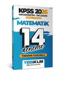 KPSS GY ÖNLİS. MATEMATİK 14 DENEME-2026