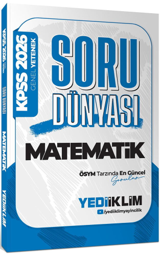 YEDİİKLİM KPSS GY MATEMATİK SORU DÜNYASI -2026