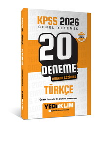 KPSS Genel Yetenek Türkçe Tamamı Çözümlü 20 D-2026