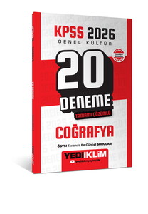 KPSS GK COĞRAFYA 20 DENEME-2026
