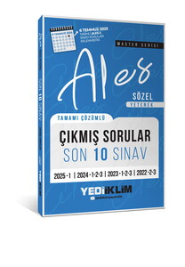 ALES SÖZEL YET.10 SINAV ÇIKMIŞ SR-2026