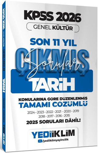 KPSS GK TARİH 11 YIL ÇIKMIŞ SR -2026