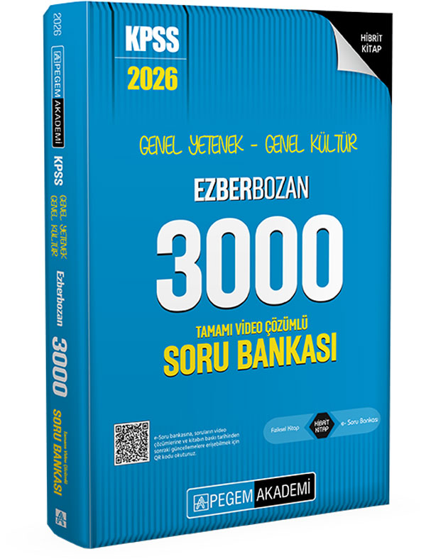 KPSS GK GY EZBERBOZAN  3000 SB -2026