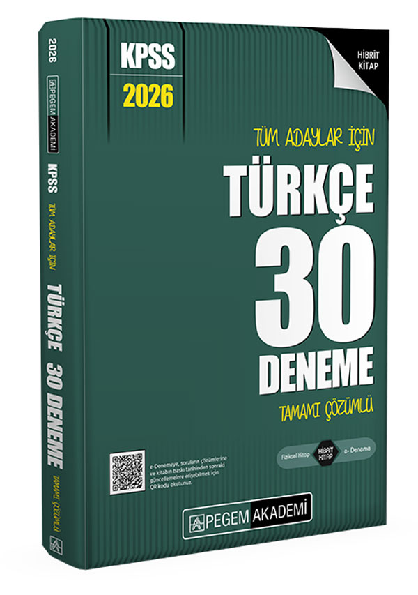 KPSS TÜRKÇE 30 LU DENEME -2026