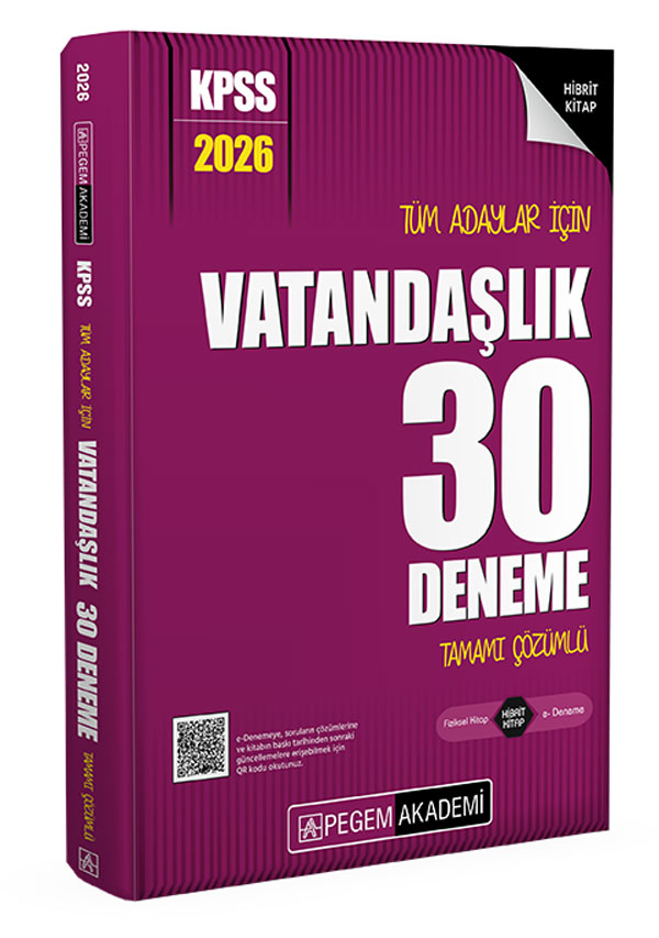 KPSS VATANDAŞLIK 30 LU DENEME -2026