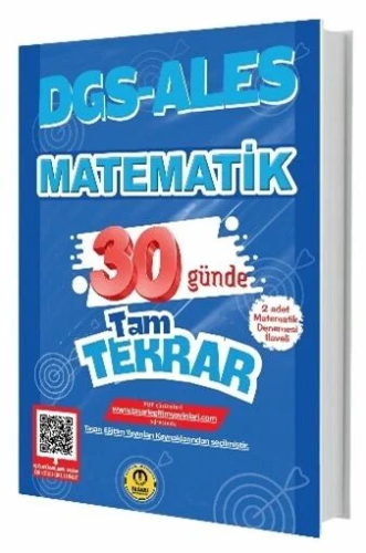 DGS ALES MATEMATİK 30 GÜNDE TAM TEKRAR -2025