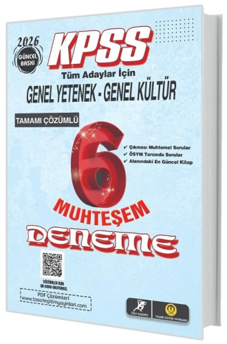 KPSS GYGK MUHTEŞEM 6 LI DENEME -2026