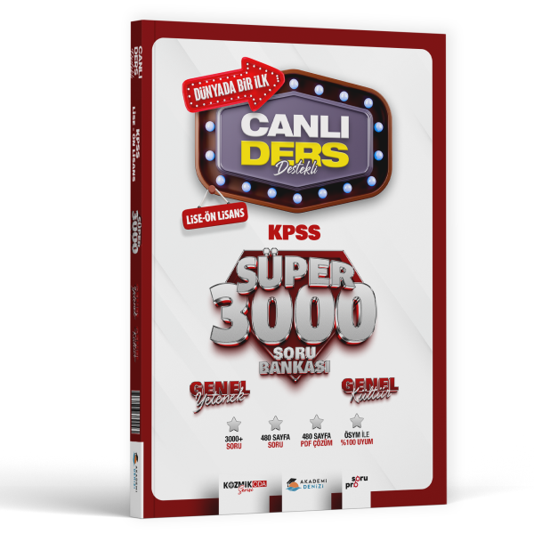KPSS LİSE ÖNLİSANS C.DERS S.B. SÜPER 3000 - 25-26
