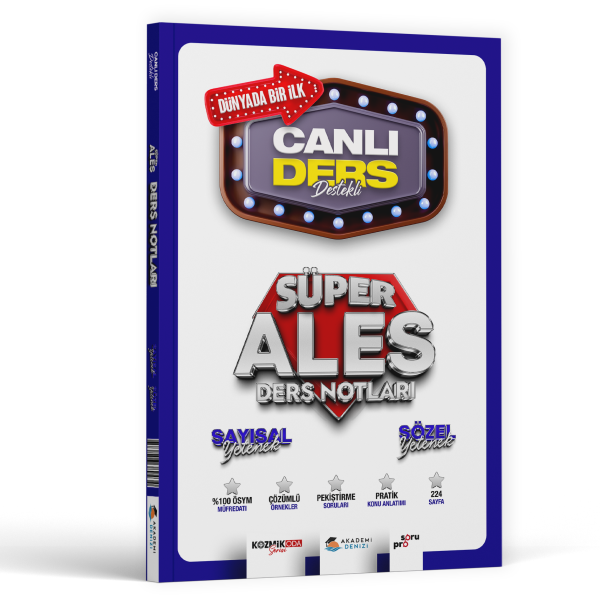 ALES CANLI DERS SÜPER SAY.SÖZ.VİDEO DERS.NOT 25-26