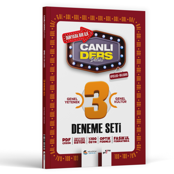 KPSS CANLI DERS LİSE ÖNL GKGY 3LÜ DNM SETİ-2025-26