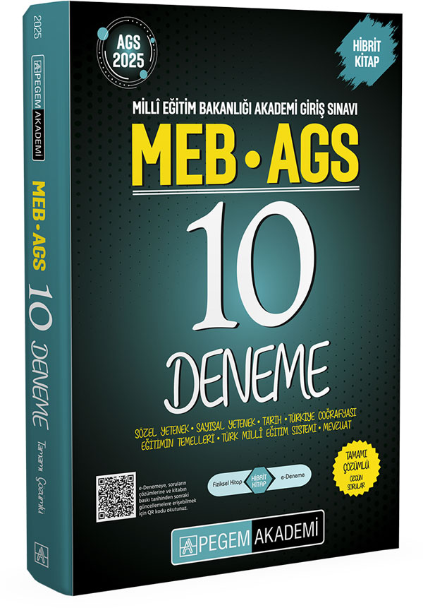 2025 MEB-AGS Tamamı Çözümlü 10 Deneme