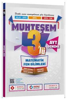 AYT MATEMATİK  FEN BİL.MUHTEŞEM 3 DENEME -