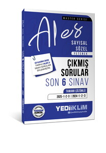 YEDİİKLİM ALES SAYISAL SÖZEL 6 SINAV ÇIKMIŞ S-2026