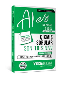 YEDİİKLİM ALES SAY/SÖZ YET. 10 SINAV ÇIKMIŞ S-2026