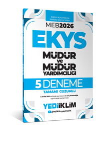 YEDİİKLİM EKYS MEB MÜDÜR VE YARD. 5 DENEME -2026