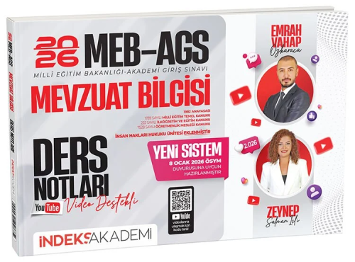 MEB-AGS MEVZUAT BİL.VİDEO DERS -2026