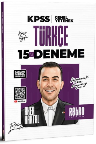 AKER KARTAL KPSS TÜRKÇE 15 Lİ DENEME -2026