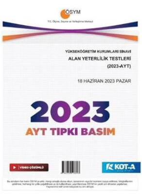 2023 AYT TIPKI BASIM KİTAPÇIĞI