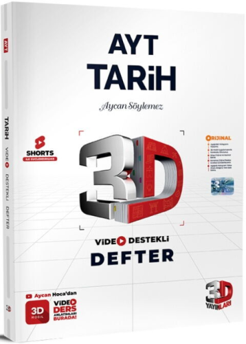 AYT TARİH VİDEO DESTEKLİ DEFTER 2026