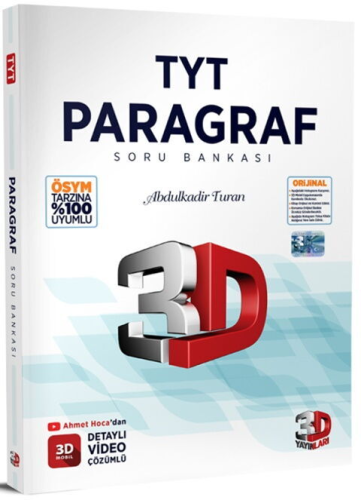 3D TYT SORU BANKASI PARAGRAF 2026