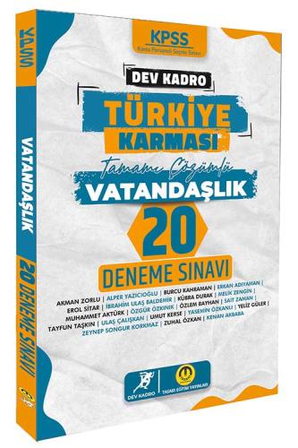 KPSS VATANDAŞLIK DEV KADRO 20 DENEME TÜRKİYE-2026