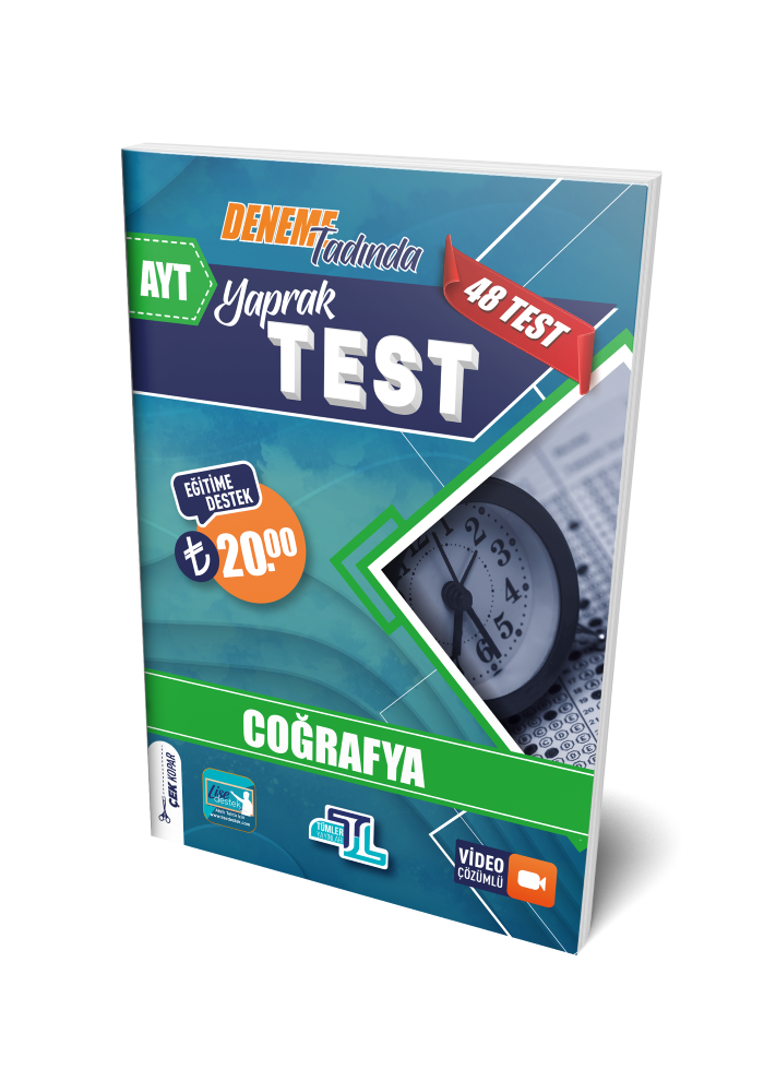 TÜMLER YKS AYT YAPRAK TEST COĞRAFYA - 2023